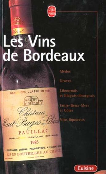 Couverture du livre « Les Vins De Bordeaux » de  aux éditions Lgf