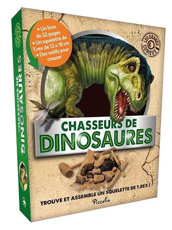 Couverture du livre « Chasseurs de dinosaures » de  aux éditions Piccolia