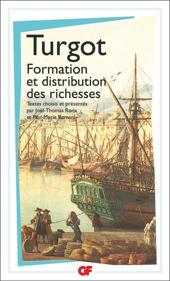 Couverture du livre « Formation et distribution des richesses » de Turgot aux éditions Flammarion
