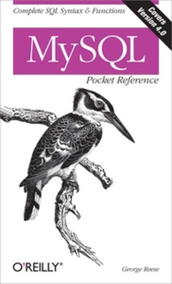 Couverture du livre « Mysql Pocket Reference » de George Reese aux éditions O Reilly & Ass
