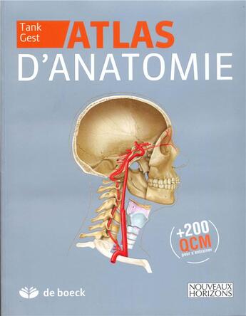 Couverture du livre « Atlas d'anatomie » de Patrick Tank aux éditions De Boeck Superieur