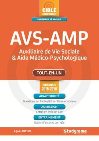 Couverture du livre « AVS-AMP ; concours 2015 » de Agnes Busko aux éditions Studyrama