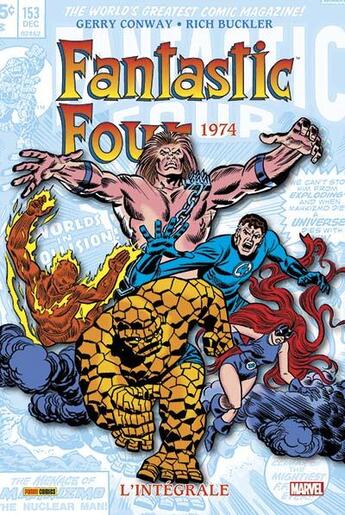 Couverture du livre « Fantastic Four ; Intégrale vol.13 ; 1974 » de Rich Buckler et Gerry Conway aux éditions Panini