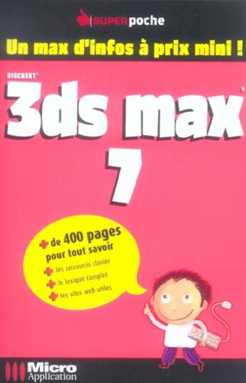Couverture du livre « 3ds Max 7 » de Jerome Lesage aux éditions Micro Application