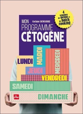 Couverture du livre « Ma routine cétogène » de Corinne Dewandre aux éditions La Plage