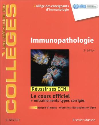 Couverture du livre « Immunopathologie ; réussir les ECNI (2e édition) » de  aux éditions Elsevier-masson