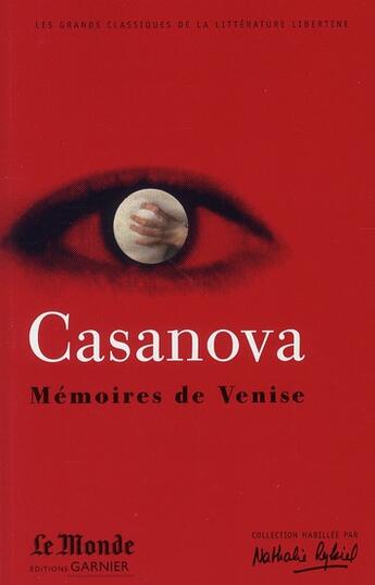Couverture du livre « Mémoires de Venise » de Casanova aux éditions Garnier