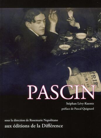 Couverture du livre « Pascin » de Stephan Levy-Kuentz aux éditions La Difference