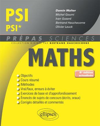 Couverture du livre « Mathématiques ; PSI/PSI* » de  aux éditions Ellipses