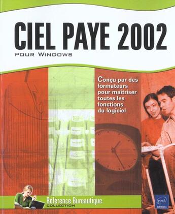 Couverture du livre « Ciel paye pour windows ; edition 2002 » de Beatrice Daburon aux éditions Eni