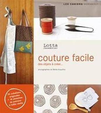 Couverture du livre « Couture facile » de Jansdotter Lotta aux éditions Marabout