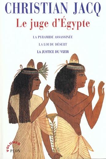 Couverture du livre « Le juge d'egypte » de Christian Jacq aux éditions Plon