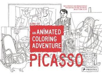 Couverture du livre « Picasso ; an animated coloring adventure » de Fay Claire aux éditions Prestel