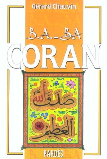 Couverture du livre « Coran » de Chauvin Gerard aux éditions Pardes
