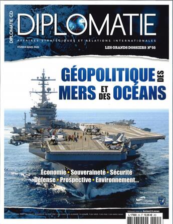 Couverture du livre « Diplomatie gd n 55 geopolotiques des mers et des oceans » de  aux éditions Diplomatie