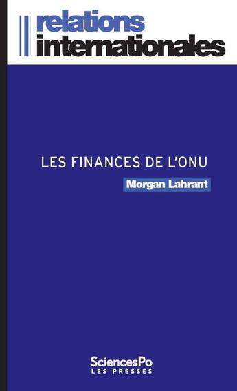 Couverture du livre « Finances de l'ONU » de Larhant aux éditions Presses De Sciences Po