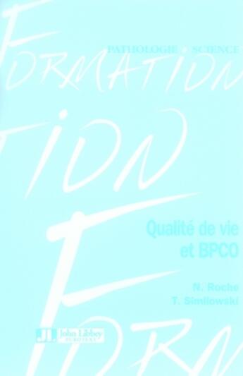 Couverture du livre « Qualité de vie et bpco » de N Roche et Similow aux éditions John Libbey