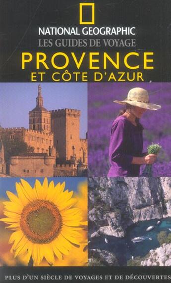 Couverture du livre « Provence et cote d azur (1re édition) » de Noe Barbara A aux éditions National Geographic