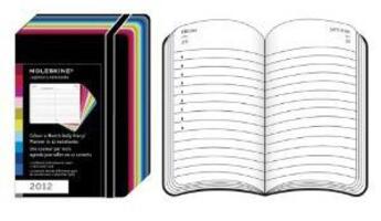 Couverture du livre « Agenda journalier une couleur par mois 2012 (poche) » de  aux éditions Moleskine