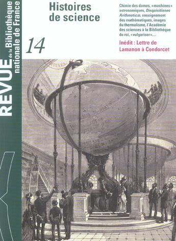 Couverture du livre « REVUE BNF t.14 ; histoires de science » de Raccah Philippe aux éditions Bnf Editions