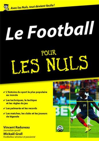 Couverture du livre « Le football pour les nuls » de Mickael Grall aux éditions First