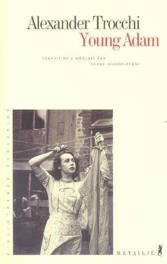 Couverture du livre « Young adam » de Alexander Trocchi aux éditions Metailie
