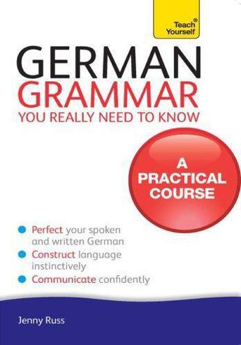 Couverture du livre « German Grammar: Teach Yourself Ebook Epub » de Russ Jenny aux éditions Epagine