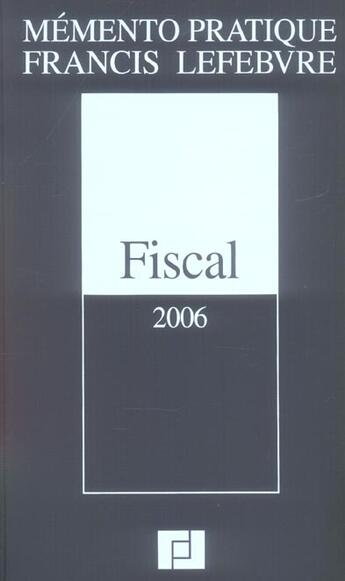 Couverture du livre « Memento fiscal » de Efl aux éditions Lefebvre