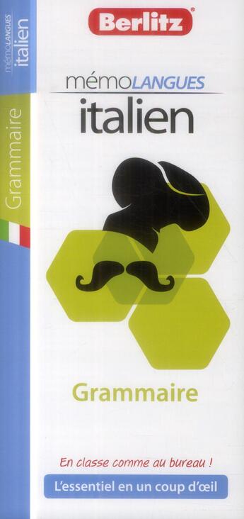Couverture du livre « Memolangues ; Italien ; Grammaire » de  aux éditions Berlitz