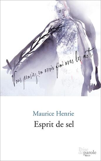 Couverture du livre « Esprit de sel » de Henrie Maurice aux éditions Prise De Parole