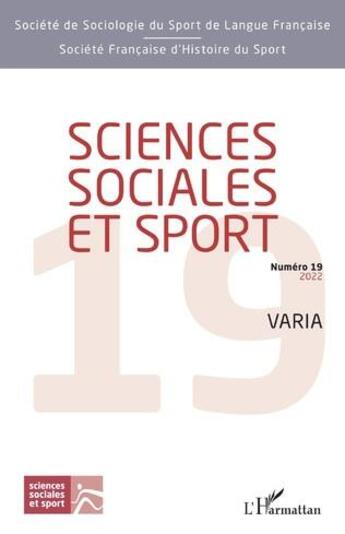 Couverture du livre « Sciences sociales et sport - vol19 - varia » de Sebastien Fleuriel aux éditions L'harmattan