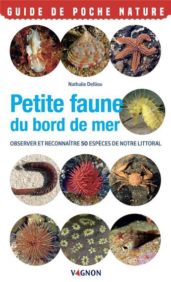 Couverture du livre « Petite faune du bord de mer : observer et reconnaitre 50 espèces de notre littoral » de Nathalie Delliou aux éditions Vagnon