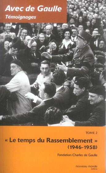 Couverture du livre « Avec de Gaulle t.2 ; 