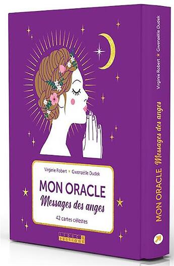 Couverture du livre « Mon oracle messages des anges » de Virginie Robert aux éditions Leduc