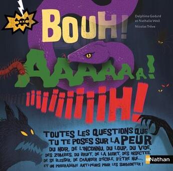 Couverture du livre « Bouh ! Aaaaaa ! Iiiiih ! » de Delphine Godard et Nicolas Treve et Nathalie Weil aux éditions Nathan