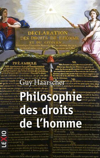 Couverture du livre « Philosophie des droits de l'homme » de Guy Haarscher aux éditions Cerf