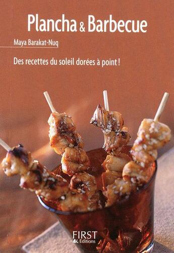 Couverture du livre « Plancha & barbecue » de Maya Barakat-Nuq aux éditions First