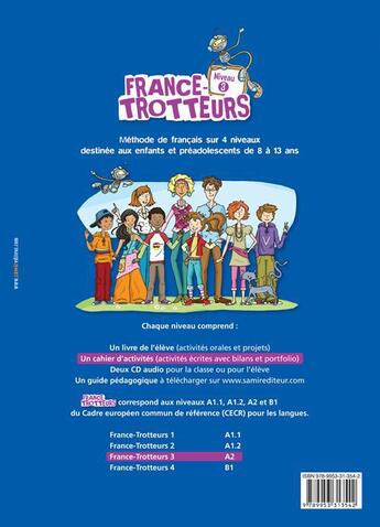 Couverture du livre « FRANCE-TROTTEUR : méthode de français ; niveau 3 ; cahier d'activités » de Hong Nga Danilo et Menina Azza aux éditions Samir