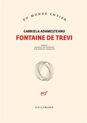 Couverture du livre « Fontaine de Trevi » de Gabriela Adamesteanu aux éditions Gallimard