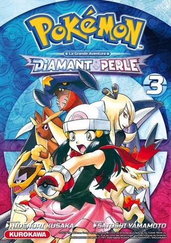 Couverture du livre « Pokémon ; la grande aventure - Diamant Perle Platine Tome 3 » de Hidenori Kusaka et Satoshi Yamamoto aux éditions Kurokawa