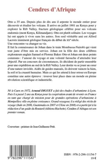 Couverture du livre « Cendres d'Afrique » de Arnaud Diguet aux éditions L'harmattan