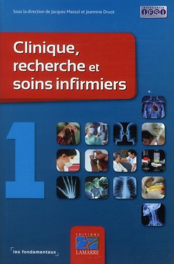 Couverture du livre « Clinique recherches et soins infirmiers » de  aux éditions Lamarre