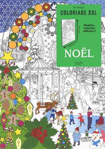 Couverture du livre « Coloriage xxl ; Noël » de Julie Terrazzoni aux éditions Hachette Pratique