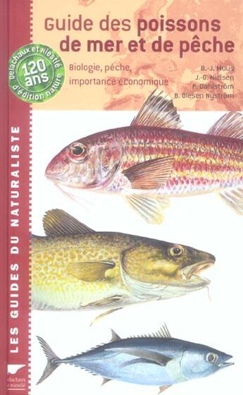 Couverture du livre « Guide des poissons de mer et de pêche » de Dahlstrom et B-J Muus et Niels aux éditions Delachaux & Niestle