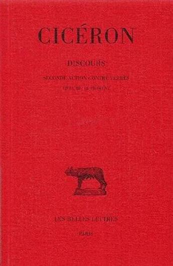 Couverture du livre « Discours Tome 4 » de Ciceron aux éditions Belles Lettres