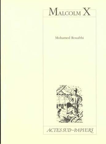 Couverture du livre « Malcolm x » de Mohamed Rouabhi aux éditions Actes Sud