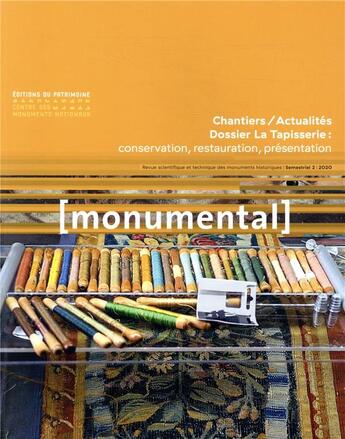Couverture du livre « Monumental 2020-2 : la tapisserie » de  aux éditions Editions Du Patrimoine