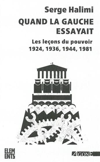 Couverture du livre « Quand la gauche essayait ; les leçons du pouvoir 1924, 1936, 1944, 1981 (3e édition) » de Serge Halimi aux éditions Agone