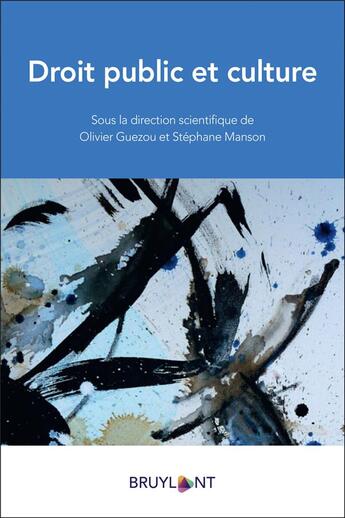 Couverture du livre « Droit public et culture » de Stephane Manson et Olivier Guezou et Collectif aux éditions Bruylant