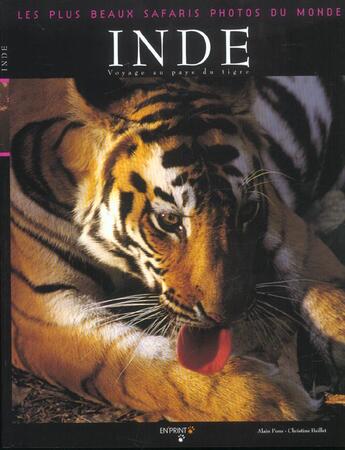 Couverture du livre « Inde, Voyage Au Pays Du Tigre » de  aux éditions En'print